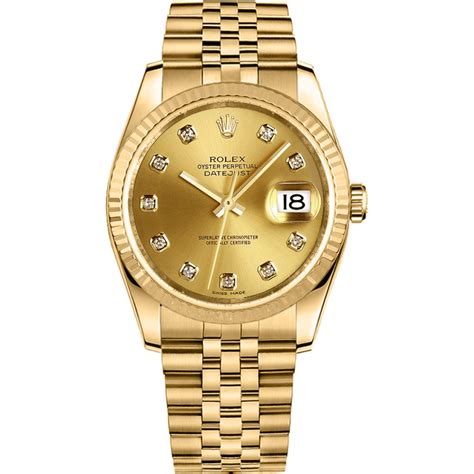 gold rolex datejust 36